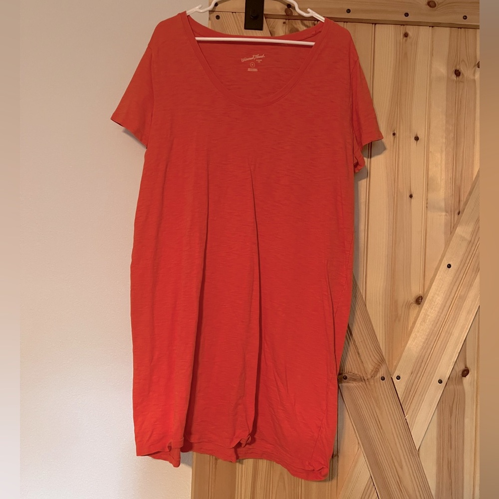 Orange target tshirt dress